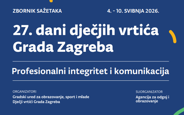 Zbornik sažetaka 27. Dana dječjih vrtića