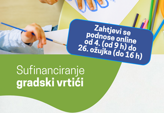 Online prijave za sufinanciranje djece u gradskim vrtićima